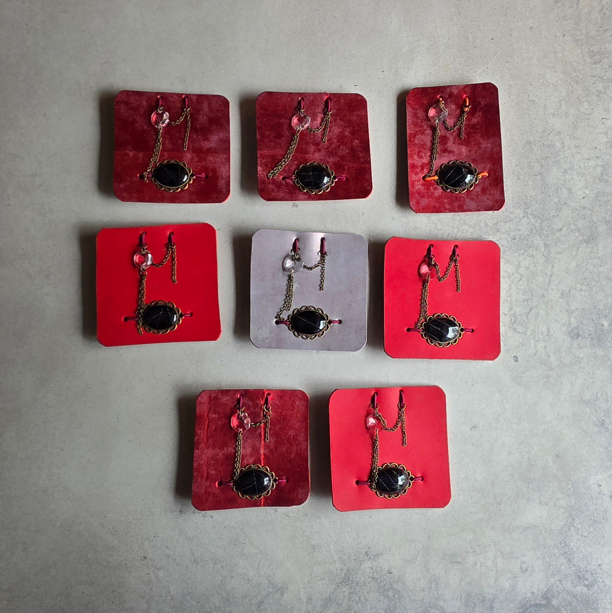 Copper Web Charms